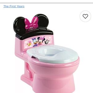 Disney Minnie Mouse Pink and White Kids Training Toilet with Sounds!